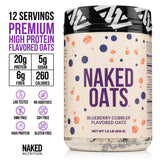 protein oats blueberry cobbler