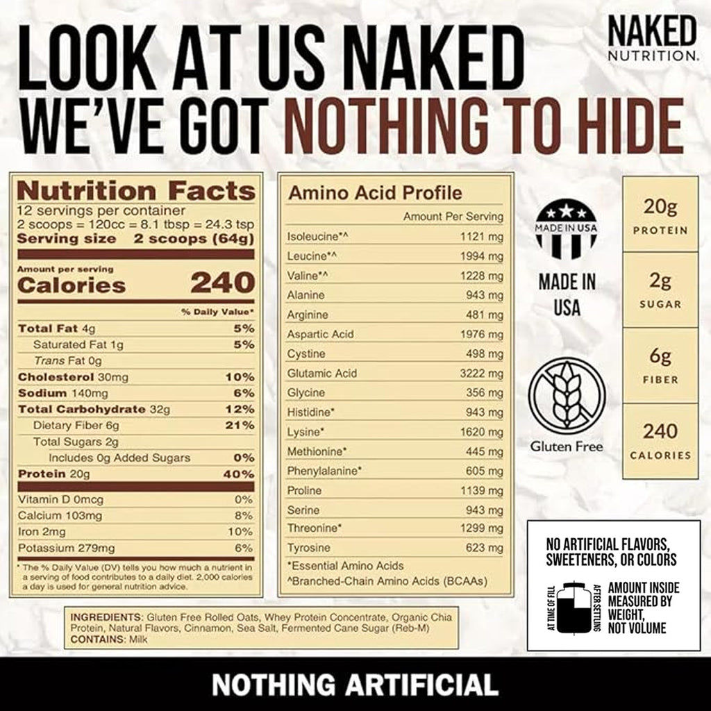 cinnamon protein oats nutrition