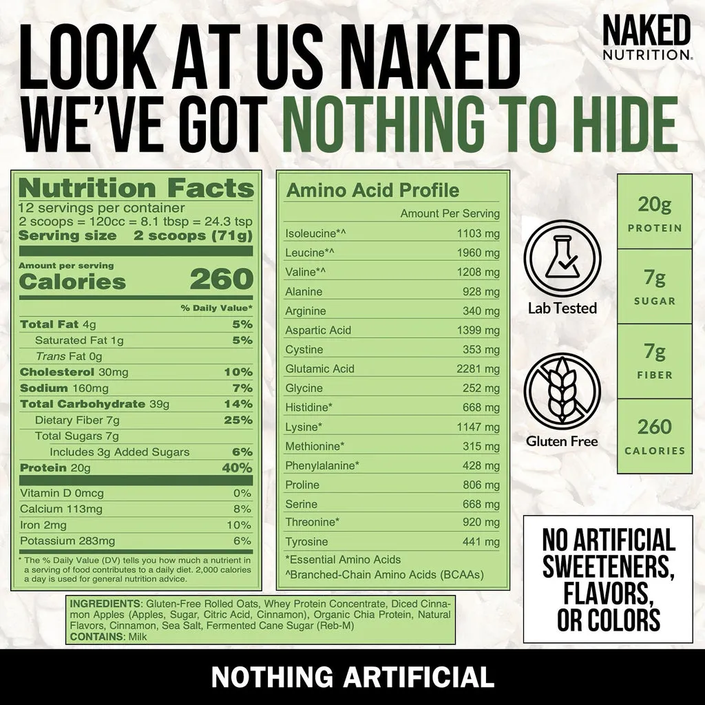 apple protein oats nutrition